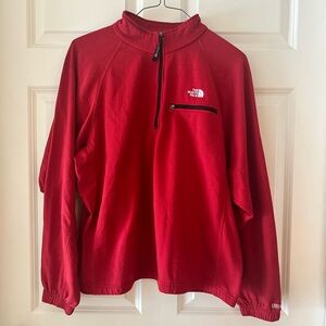 North Face Red Quarter-Zip Pullover